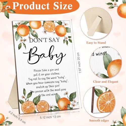 Unittype 51 Pcs Don't Say Baby Shower Game Favors, Little Cutie - Image 3