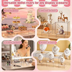 6 Pcs Acrylic Buffet Risers, Clear Stackable Food Display Stand - Image 7