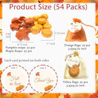 54 Sets Fall Bridal Shower Favors Decor Maple Pumpkin Soaps Fall in Love Wedding Autumn Thank You Gifts Bulk for Guest Women with Bags Cards Tags (54) - Image 2