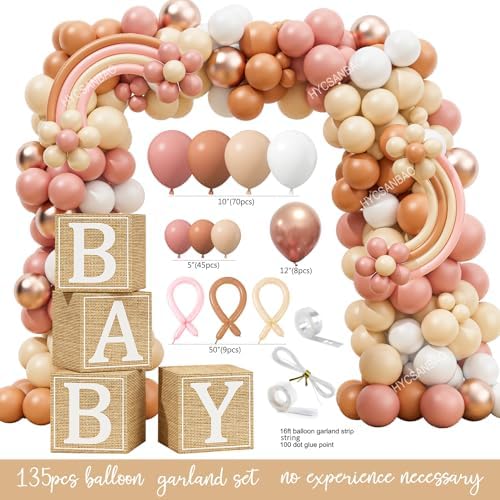 Boho Baby Shower Decorations, Boho Rainbow Baby Shower Party Supplies, A Little Ray of Sunshine is Almost Here, It’s a Girl Gender Reveal, Backdrop Balloon Arch Boxes Mom to Be Sash - Image 3