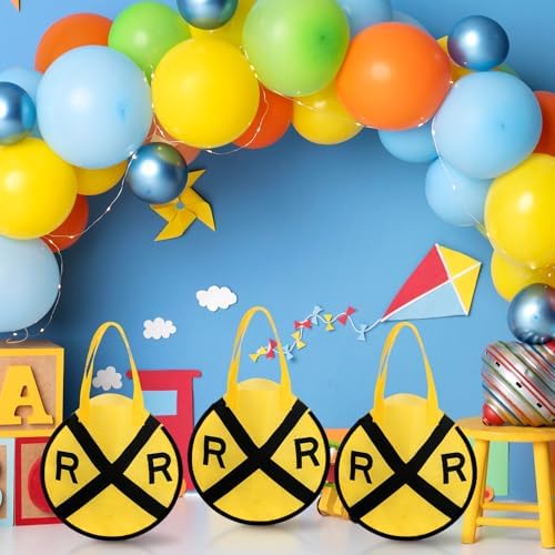 Tranqun 36 Pcs Train Party Favor Bags with Handle Non Woven - Image 4