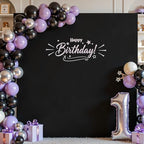 Square Backdrop Arch Cover Black 6.6FT x 6.6FT Square Arch Backdrop Covers Stretchy Spandex Fitted Square Backdrop Cover for Birthday Party Wedding Ceremony Banquet Decoration - Image 3