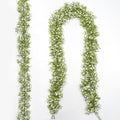 2 Pcs 5.8ft Artificial Baby Breath Flower Vines, Babys Breath Artificial Flowers Real Touch Faux Gypsophila Hanging Fake Baby's Breath Garlands for Wedding and Baby Shower Decor（White） by UqueetenLtd