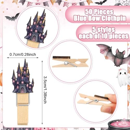 Patelai 321 Pcs Baby Shower Games Supplies, Pink Halloween - Image 5