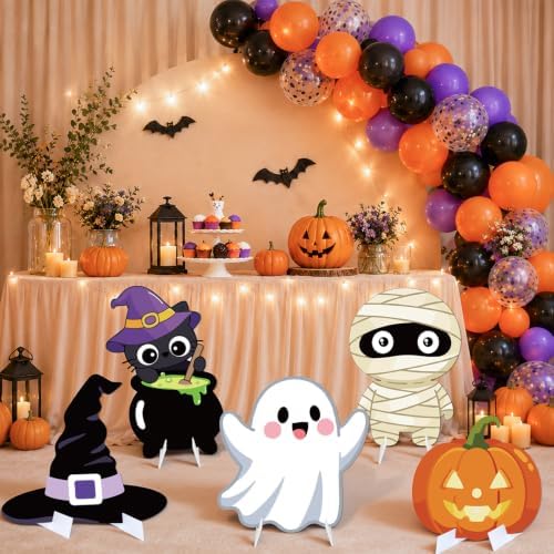 5 Pcs Halloween Baby Shower Decorations, Little Boo Photo Props - Image 2