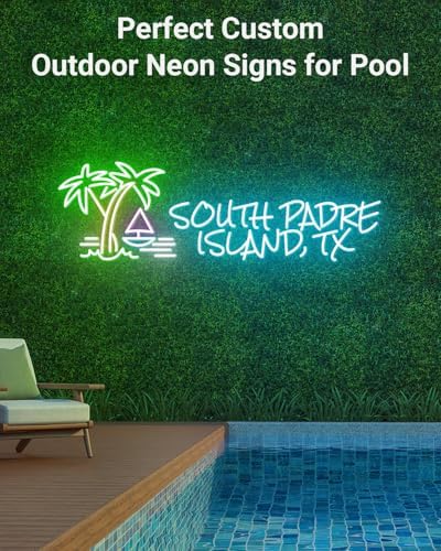 Professional Outdoor Neon Sign Customizable Supersized, Waterproof LED Light Sign for Yard, Patio, Business, LED Personalized Name Light UP Neon Sign Dimmable for Pool, Party Decor, Food Trucks - Image 2