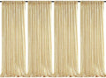 Backdrop Curtain Drapes for Wedding Parties, Light Gold Sequin Curtains by QueenDream