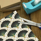 pnyoin Merry Christmas Wrapping Paper Roll,Elegant Fan Art Green Gift Wrap Perfect for Xmas,Birthday,Weddings, Brides, Holidays, Baby Showers，58 x 23 inches,3 Roll - Image 5