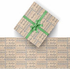 AOFUN Personalized Birthday Gifts Anniversary Wrapping Paper For Men Baby Christmas Wrapping Paper Wrapping Paper For Boys Just Because Gifts For Her 5 Rolls 58" x 23" - Image 2