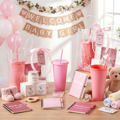 Nuogo 6 Sets New Parent Shower Prizes, Gradient Pink, Classic Style - Image 4