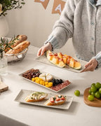 LAUCHUH 3 Tier Serving Tray, Porcelain Serving Platters and Trays for Party - Image 5