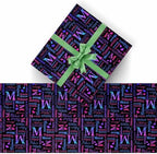 AOFUN Custom Wrapping Paper With Name Text Christmas Paper Wrap Mens Wrapping Paper Christmas Kids Christmas Gift Wrap Happy Anniversary Wrapping Paper 3 Rolls 58" x 23" - Image 2