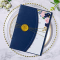 ponatia Navy Blue 5x7 Wedding Invitation Envelopes Sleeves by ponatia