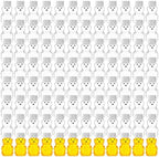 Patelai 96 Pcs 2 oz Plastic Honey Bear Bottle Bear Shape Clear Jar, White by Patelai