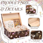 Wedding Wooden Keepsake Box, Flower, Wood, 11.02 x 8.86 x 4.92 Inches - Image 2