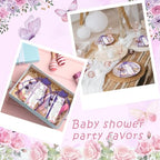 180 Pcs Butterfly Baby Shower Gifts for Guest A Little Butterfly is On The Way Party Favors Retractable Ballpoint Pens Keychains and Greeting Cards Bulk Gender Reveal Souvenirs Prize Game Supplies - Image 7