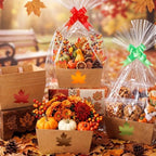 Funnymoom 24 Pack Maple Leaf Fall Thanksgiving Basket for Gifts Empty Bulk - Image 6