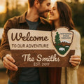 Personalized 3D National Park Service Family Name Welcome Sign,Welcome To Our Adventure National Park Sign for Engagement,Wedding,Baby Shower,House Decorative Signs & Plaques (17"x10"/43.2x26.5cm) by Unknown