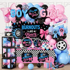 Burnouts or Bows Gender Reveal Decorations for 24 Guests by Dydamud