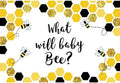 Leyiyi 15x10ft Backdrop for Gender Reveal Party Decorations What Will Baby Bee Yellow Bees Honeycomb Glitters Photography Background Boys Girls Gender Neutral Party Baby Shower Dessert Table Banner by Leyiyi
