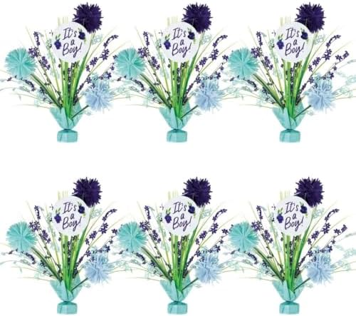 Exquisite It's a Boy Spray Centerpieces 6 Pack, 18 Inch Baby Decor by Exquisite