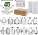 Arme Glass Bud vases in Bulk，Small Glass Flower Vase for Centerpieces 45Pcs - Image 2