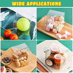 Eaasty 200 Pcs 3 x 3 x 3 Inch Clear Favor Boxes Plastic Treat Gift Boxes - Image 5