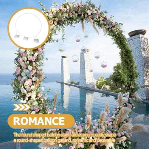 Balloon Arch Kit with Base, Pvc, Reusable White - Image 4