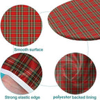 Red and Green Plaid Pattern Print Tablecloths Oval Leakproof & Sturdy Washable for Event Wedding Banquet & Parties Fits for 42" x 60" Oval Table - Image 5