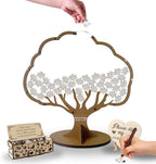 Wooden Family Tree Guest Book Alternative for Rustic Wedding Drop Box by Handmade