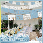 5 Pack 60 ft Blue Mi Bautizo Decoration Papel Picado Cielito Lindo Party - Image 4