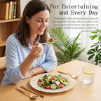 IOOOOO 100Pcs 10" Gold Plastic Dinner Plates, Heavy Duty Disposable Plates - Image 2