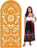 Gerrii 6 ft Cielito Lindo Arch Backdrop, All-in-one Stand up, Orange by Gerrii