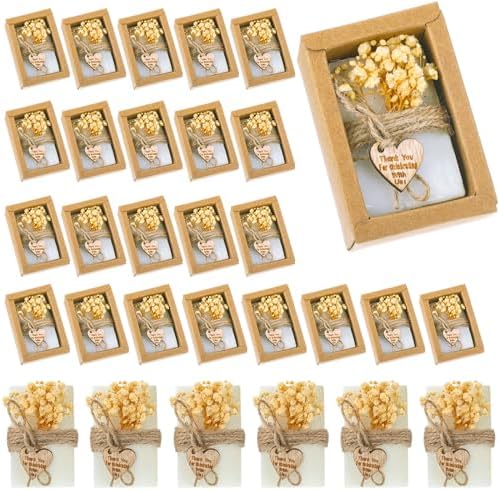 Demissle 30 Pcs Mini Soap Party Favor for Baby Shower Favor, White, Classic by Demissle