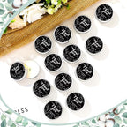MTLEE 50 Pcs Black Floral Thank You Candles Baby Shower Wedding Favors - Image 2