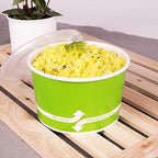 Karat [20oz - 600 ct] Paper Soup Bowls for Hot/ Cold Food - Ideal for Soup, NoodIes, Pasta and Snacks - Green - Image 6