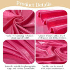 10x10ft Hot Pink Backdrop Curtains Wedding Party Glitter Sequin Curtain Backdrop Fabric Shimmer Drapes Backdrop Bridal Baby Shower Birthday Christmas Photoshoot Background Photography 5x10FT，2 Panels - Image 5