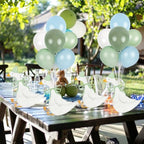 12 Sets One Silly Goose 1st Birthday Decoration Goose Balloon Stand Kit Baby Shower Centerpiece for Table with Blue and Green Balloon Gender Reveal Boy Girl Birthday Party Decor for Wedding Gift Favor - Image 5