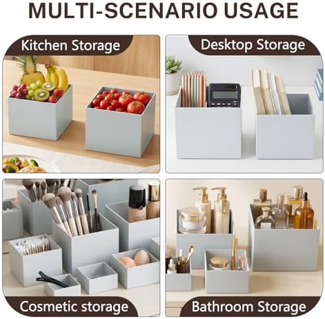 10 Pcs White Buffet Risers with Mini Sign and Marker, Food Risers Display Stands for Buffet Table Party Catering Dessert Jewelry Collectibles,Cube Nesting Boxes with Hollow Bottoms 8 Sizes (10" 9" 8" 7" 6" 5" 4" 4" 3" 3") - Image 6