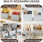 6 Pcs White Buffet Risers with Mini Sign and Marker, Food Risers Display Stands for Buffet Table Party Catering Dessert Jewelry Collectibles,Cube Nesting Boxes with Hollow Bottoms 6 Sizes (10" 9" 8" 7" 6" 5") - Image 6