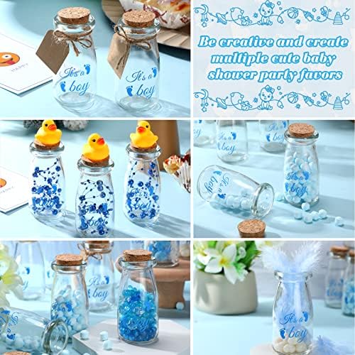 Patelai 24 Pack Baby Shower Party Favors 3.4 oz It's a Boy Glass Bottles - Image 4