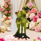 Frog Figurines Cake Topper Wedding Decorations Funny Small Desk Decor Shelf - Image 5