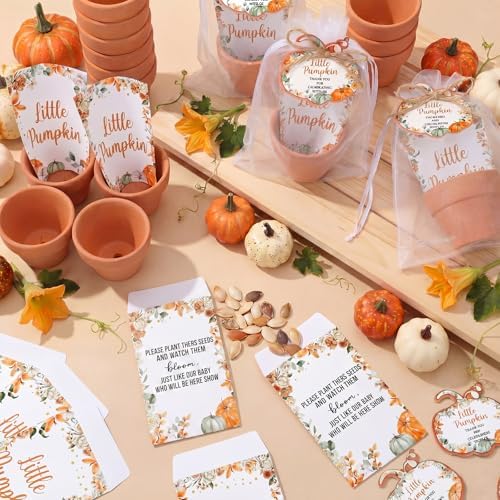 Reallnaive Little Pumpkin Baby Shower Party Decorations Set - Image 2