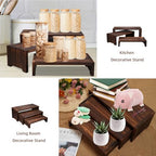 3-Tier Wooden Cupcake Stand & Display Risers, for Food Desserts & More, Sturdy & Reusable - Image 6