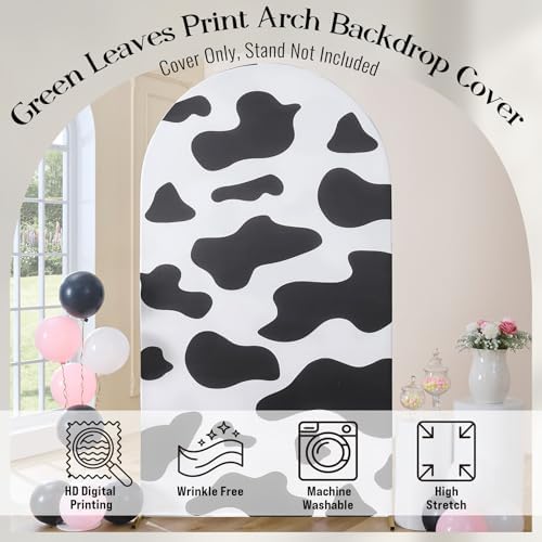 Dairy Cow Arch Backdrop Cover, 7.2 FTx 4FT, for Birthday and Baby Shower - Image 6