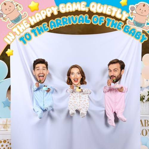 Hahafelt Feed Me Baby Baby Shower Game Gender Reveals Photo Prop,3 Group - Image 6