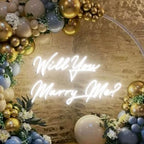 Will You Marry Me Neon Sign, Custom Proposal Decorations, Wedding Proposal Decorations, Will You Marry me?” Light up Sign Size:H13xW24inches by BELISAMA