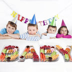 13.8" Extra Large Acrylic Letter Charcuterie Board Box, Reusable Fillable Letter Cake Candy Dish Display Serving Tray for Birthday Anniversary Party Decoration (B) - Image 6