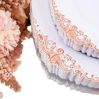 Hioasis 350 Pcs Rose Gold Plates for Party - Image 3