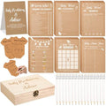 Estune 352 Pcs Baby Shower Advice Cards for Parents to Be Advice for New Parents Baby Shower Decorations Girl, Advices and Wishes for Cards Box Fun Game Ideas(Kraft Paper) by Estune